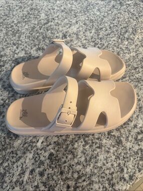 Wild Fable Women’s Two-strap Adjustable Slide Sandals in Light Nude